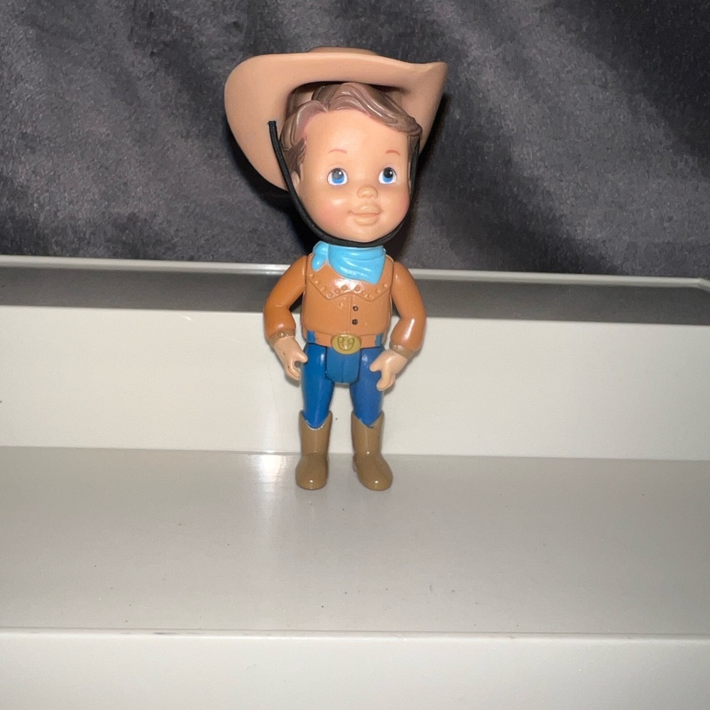 Marvel Miss Party Surprise Cowboy with Hat Poseable 3 3/8" Doll 1999